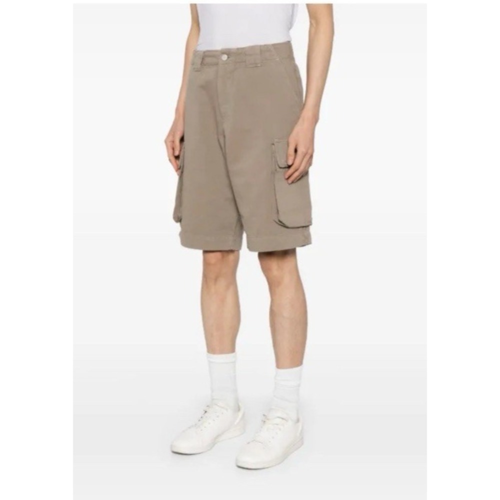 IRO Paris Men Size 30 Jobby Mid Rise Button Fly Cargo Shorts‎ Taupe 100% Cotton